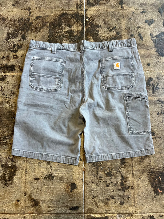 GREY CARHARTT JORTS