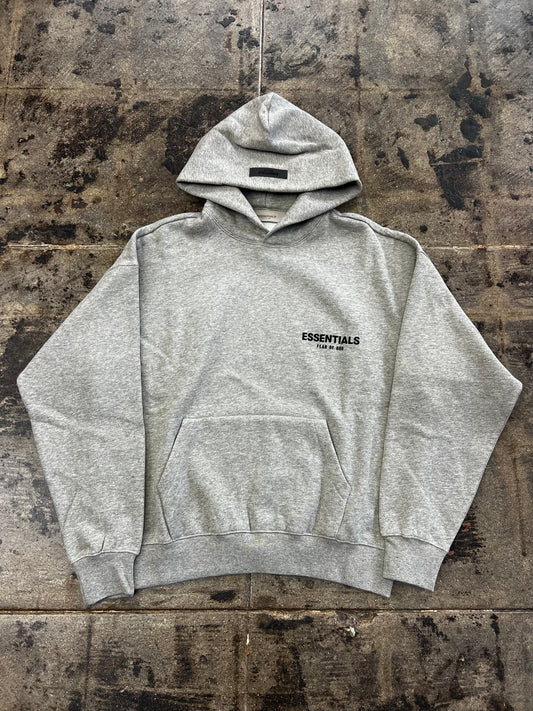 ESSENTIALS FLEECE HOODIE DARK OATMEAL