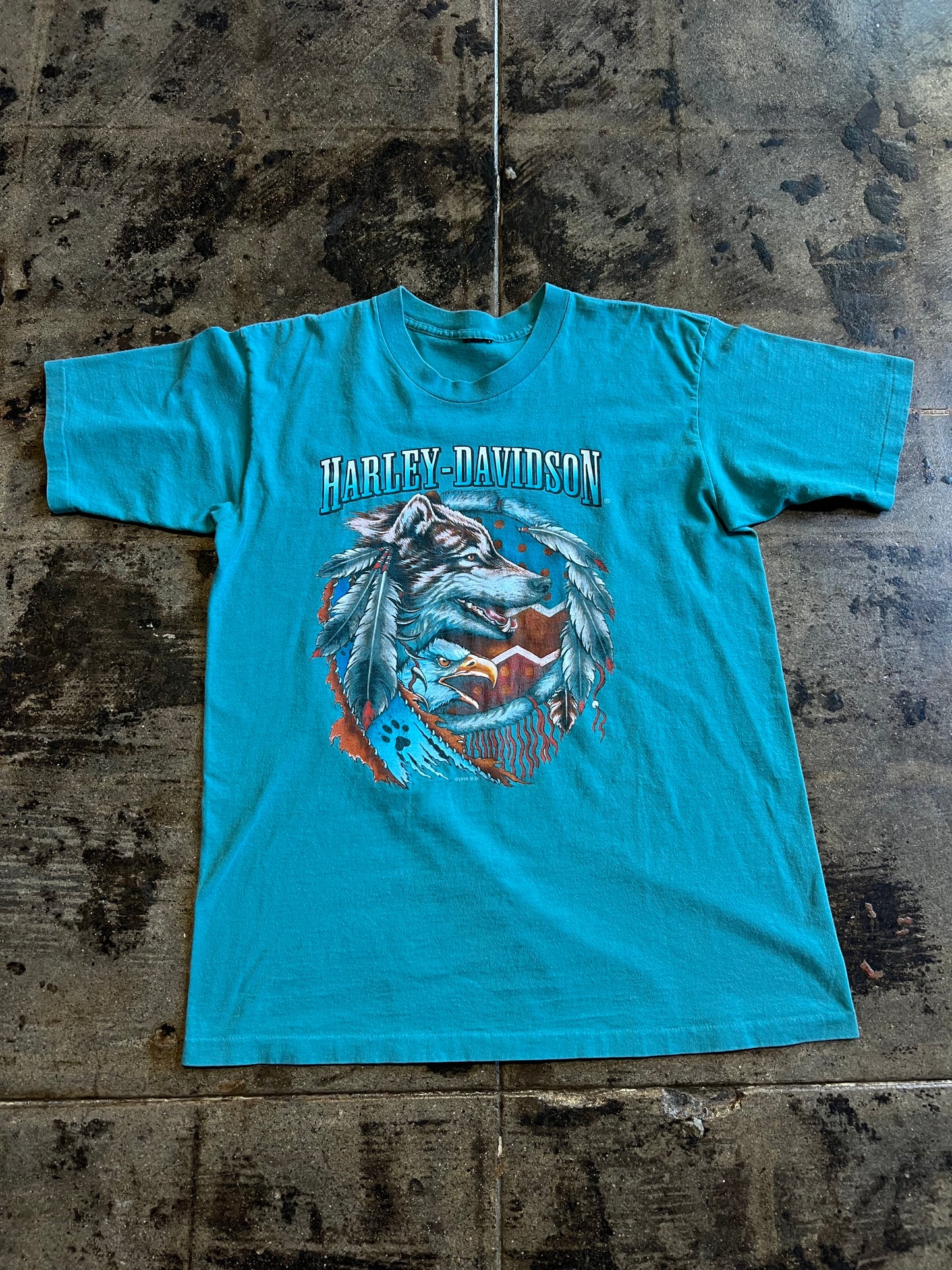 TEAL HARLEY-DAVIDSON TEXAS TEE