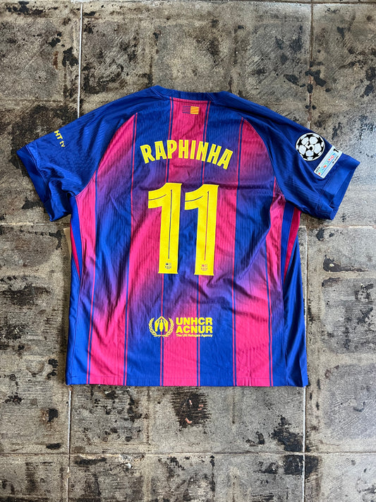 NIKE 25/26 FC BARCELONA RAPHINHA HOME PLAYER JERSEY