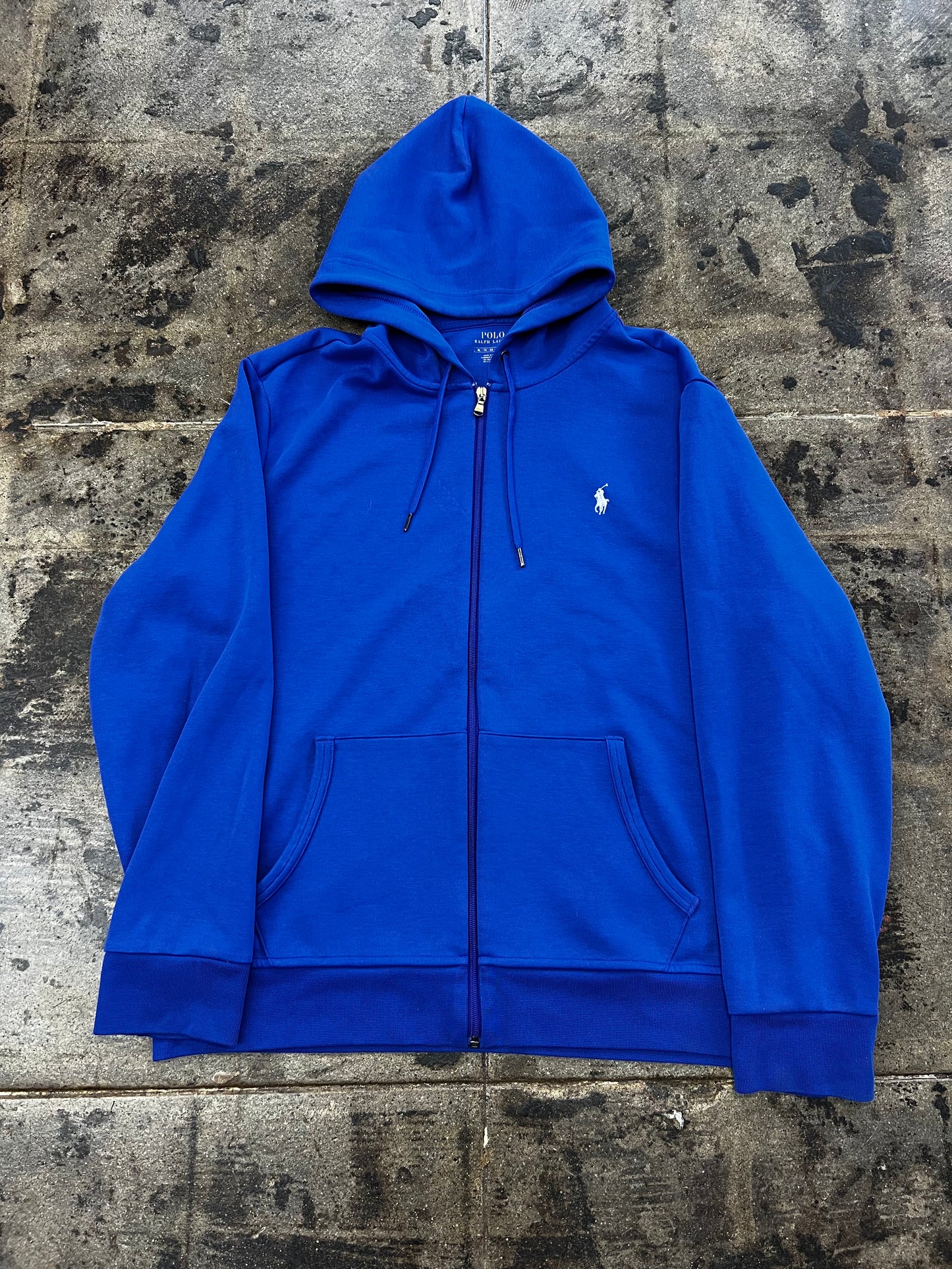 Blue polo Ralph Lauren zip-up