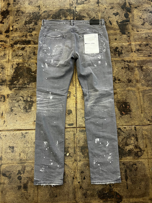 Grey Washed Purple Jeans
