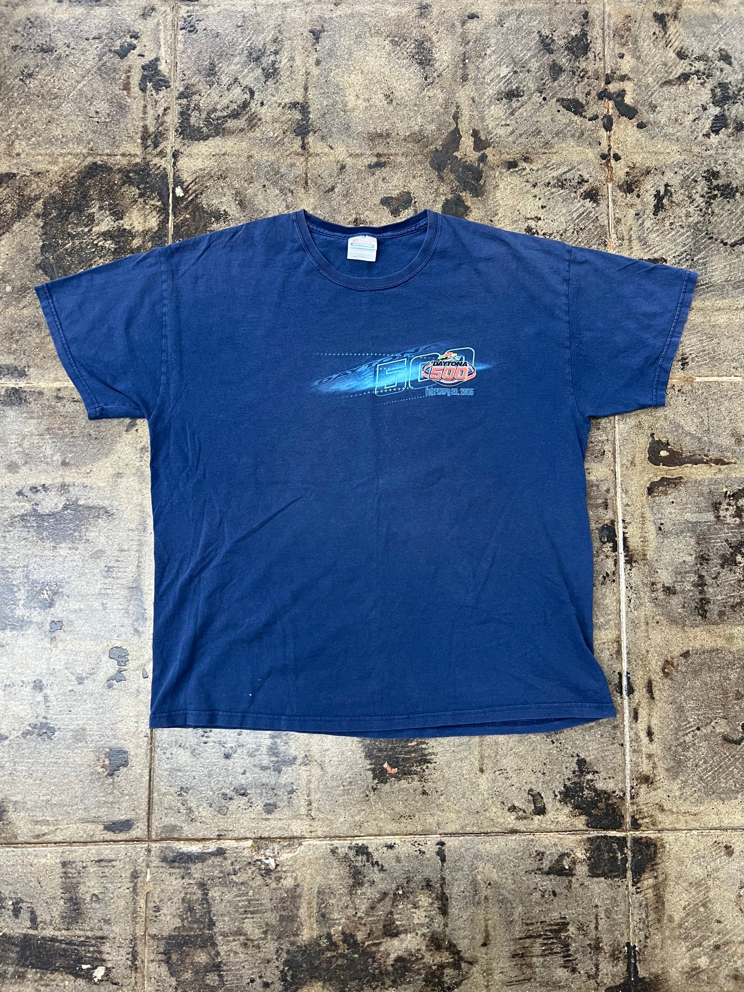 NAVY DAYTONA 500 TEE