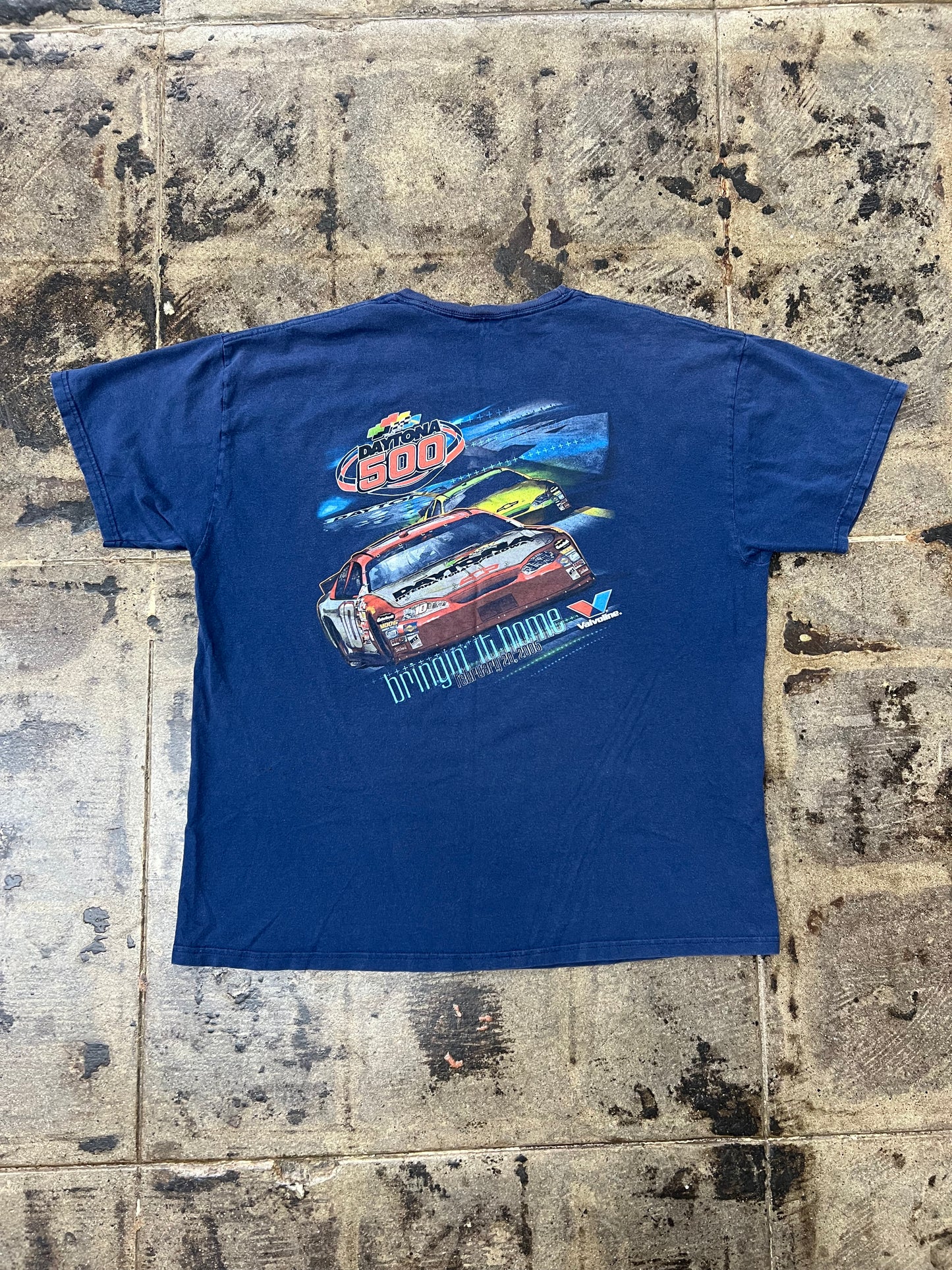 NAVY DAYTONA 500 TEE