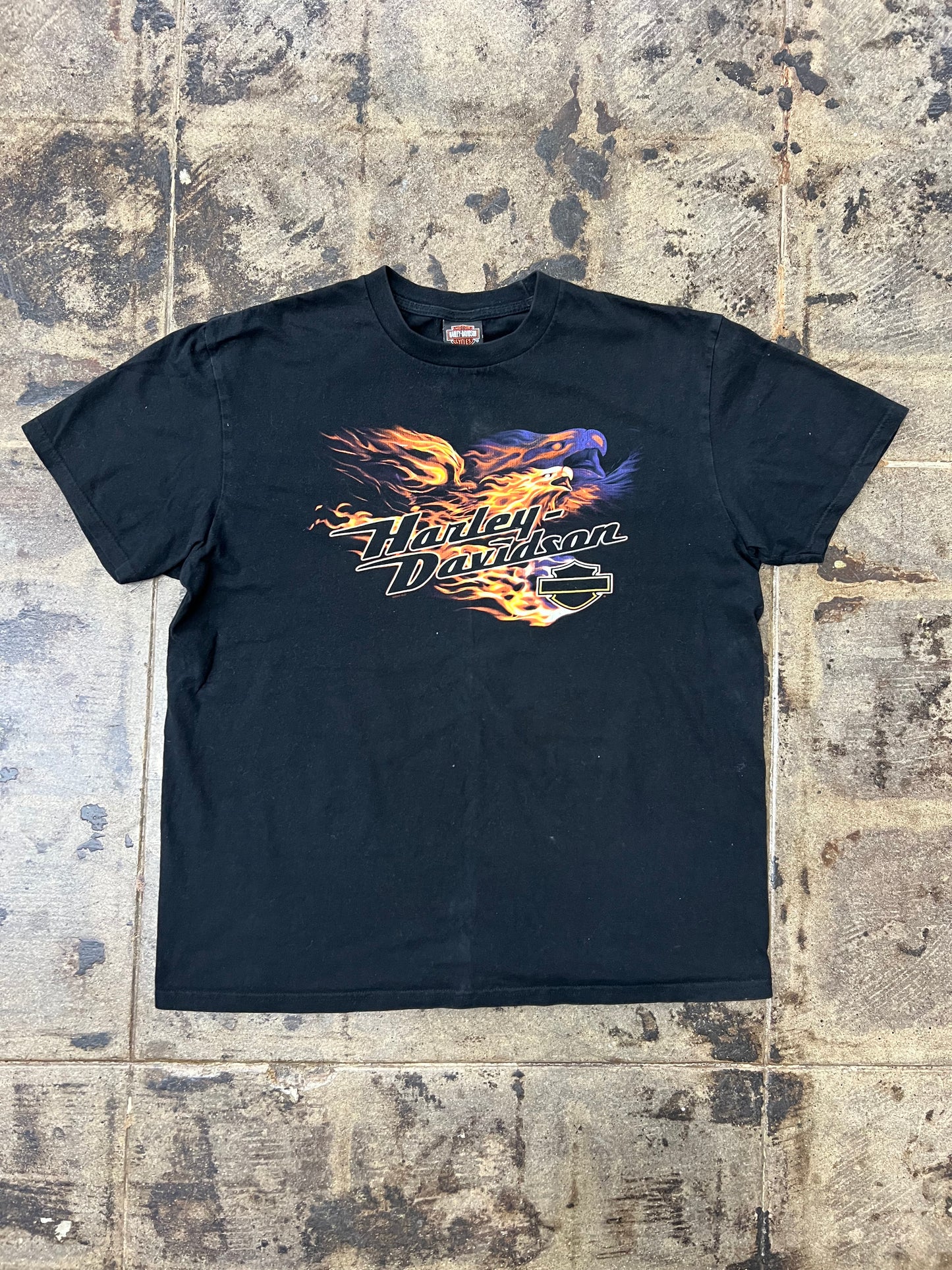 BLACK HARLEY-DAVIDSON WASHINGTON TEE