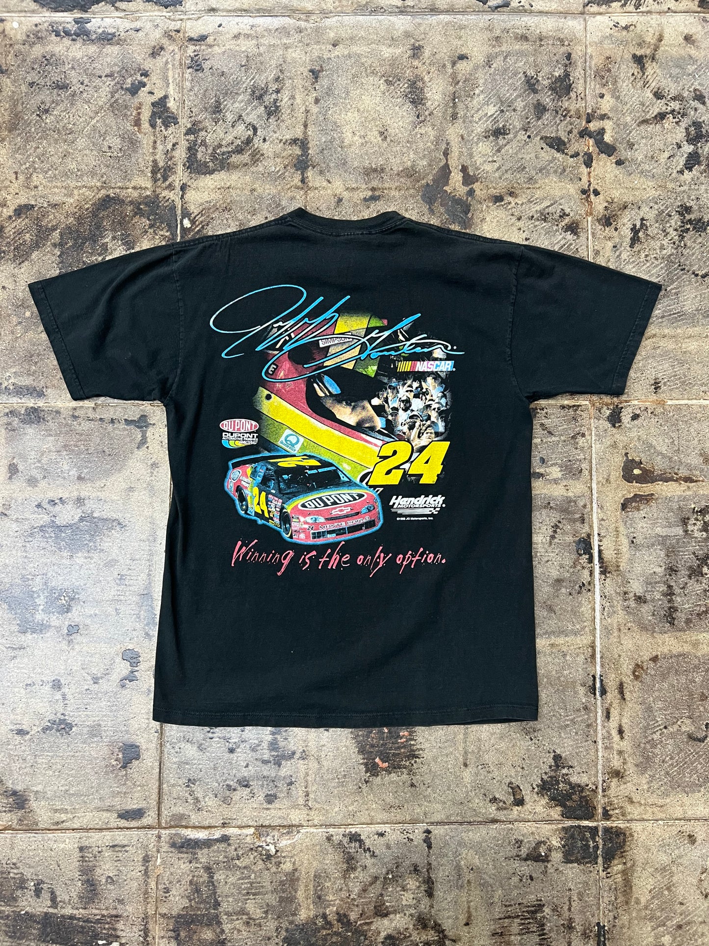 BLACK NASCAR WINNING IS THE ONLY OPTION TEE