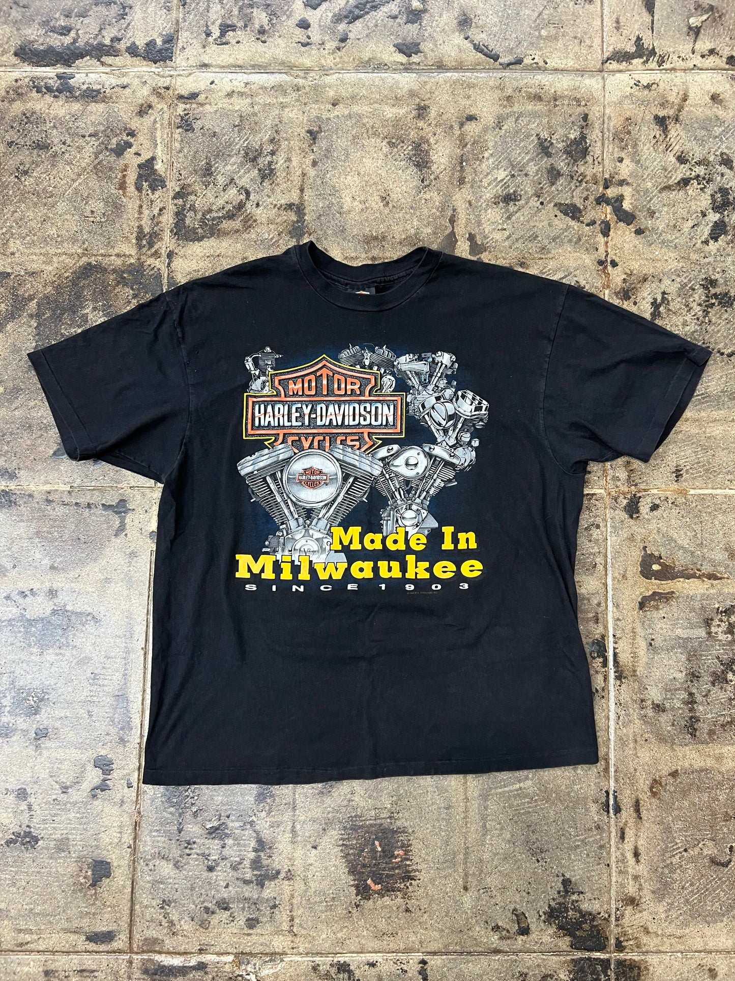 BLACK HARLEY-DAVIDSON OC TEE