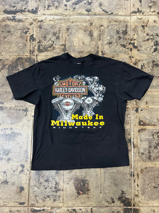 BLACK HARLEY-DAVIDSON OC TEE