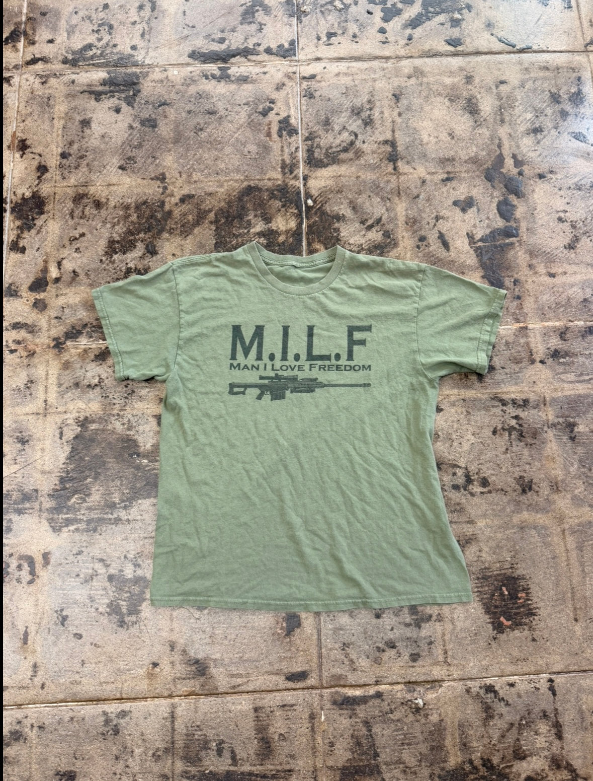 MILF GREEN RIFLE TEE