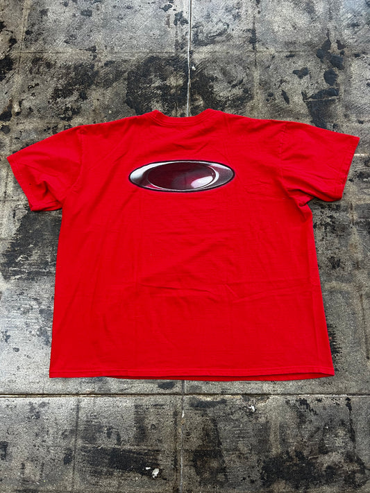 RED OAKLEY TEE