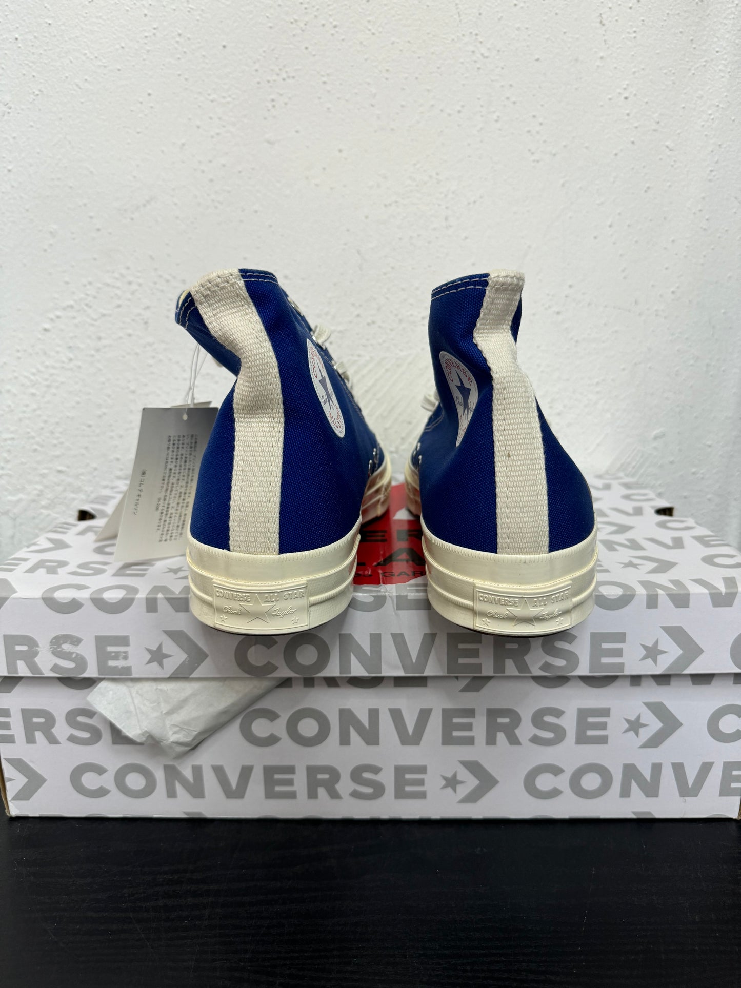 CDG CONVERSE BLUE
