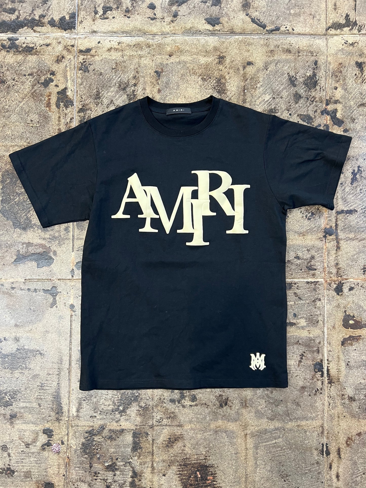AMIRI STAGGERED LOGO TEE