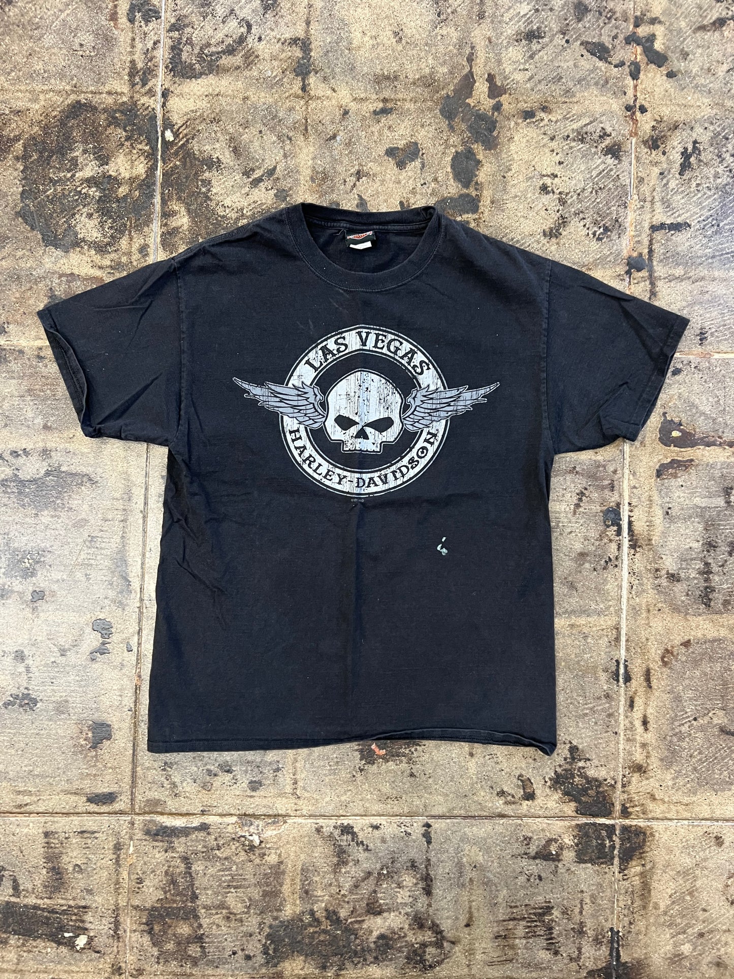 BLACK HARLEY DAVIDSON LAS VEGAS NEVADA TEE