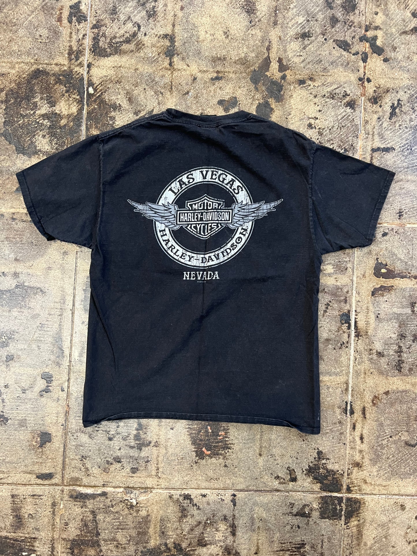 BLACK HARLEY DAVIDSON LAS VEGAS NEVADA TEE