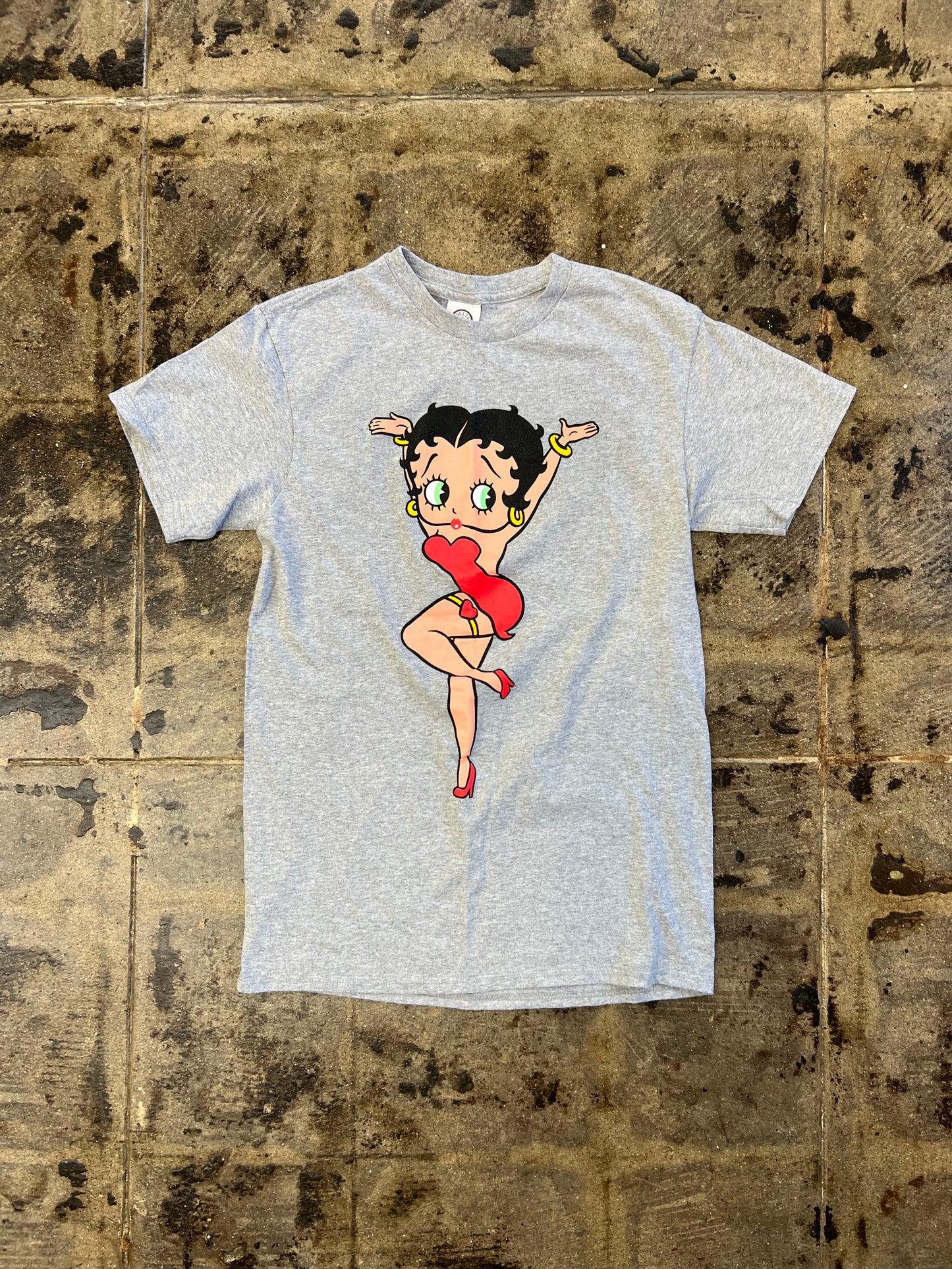 GREY BETTY BOOP TEE