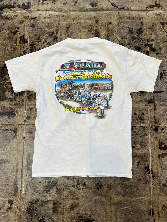 WHITE HARLEY-DAVIDSON TEMECULA TEE
