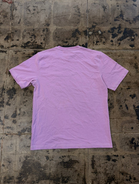 STUSSY LAVENDER EMBROIDERED POCKET TEE