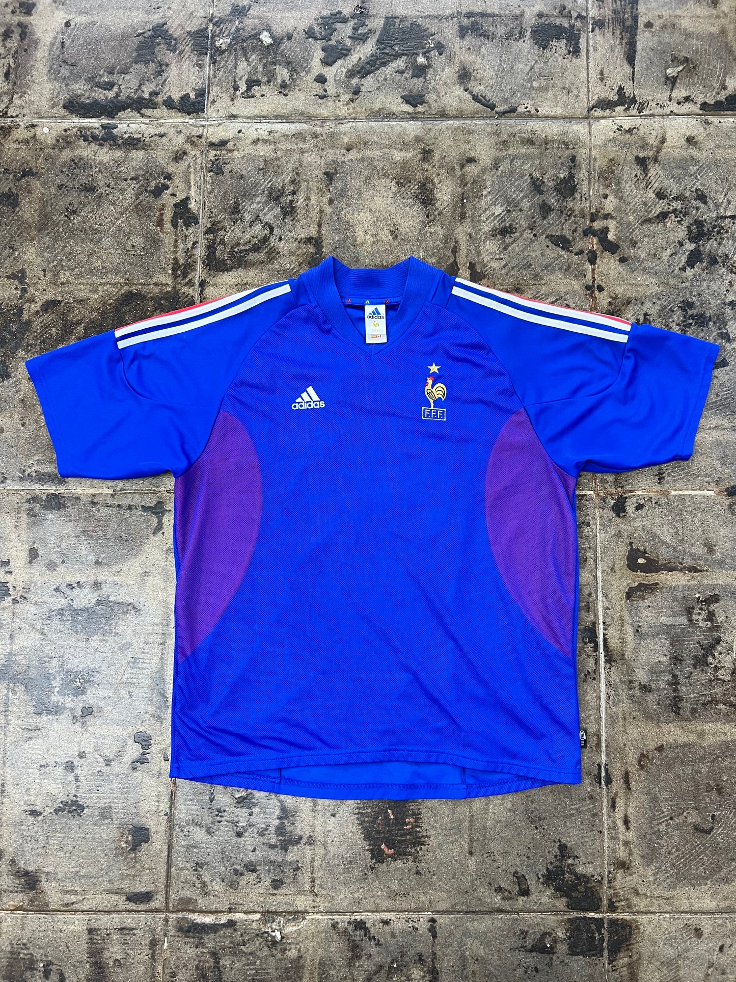ADIDAS 02/04 FRANCE ZIDANE HOME JERSEY
