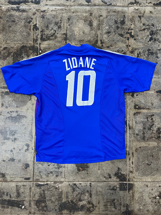ADIDAS 02/04 FRANCE ZIDANE HOME JERSEY