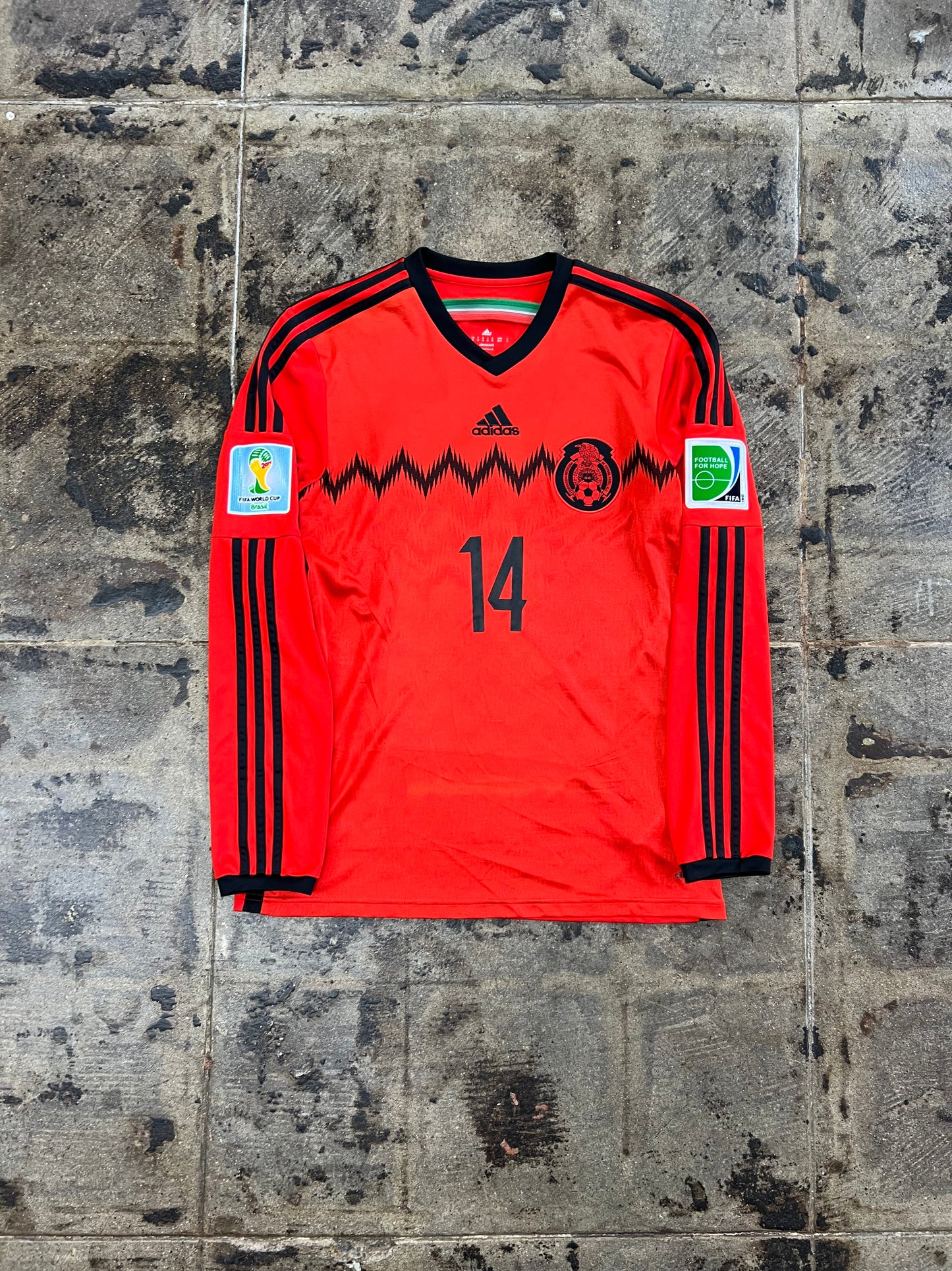 ADIDAS 14’ WC MEXICO AWAY CHICHARITO L/S JERSEY