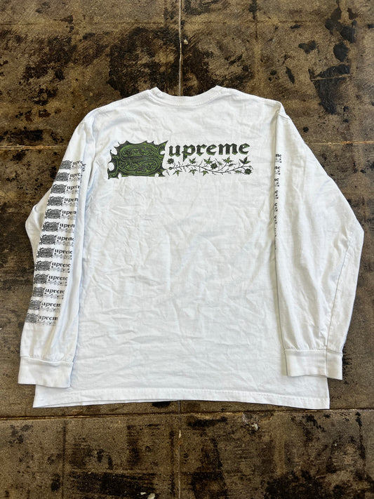 SUPREME SAINT SEBASTIAN WHITE L-S TEE