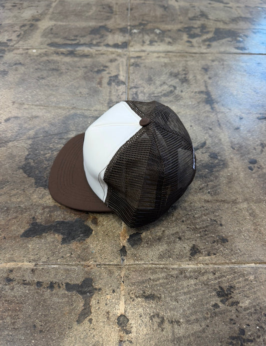 SUPREME PIN UP MESH BACK 5 PANEL BROWN HAT