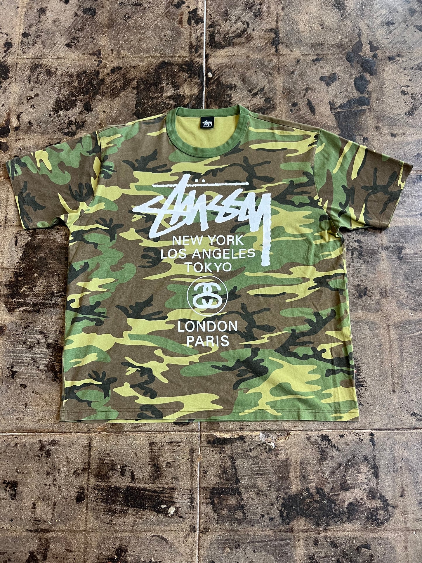 STUSSY CAMO WORLD TOUR TEE