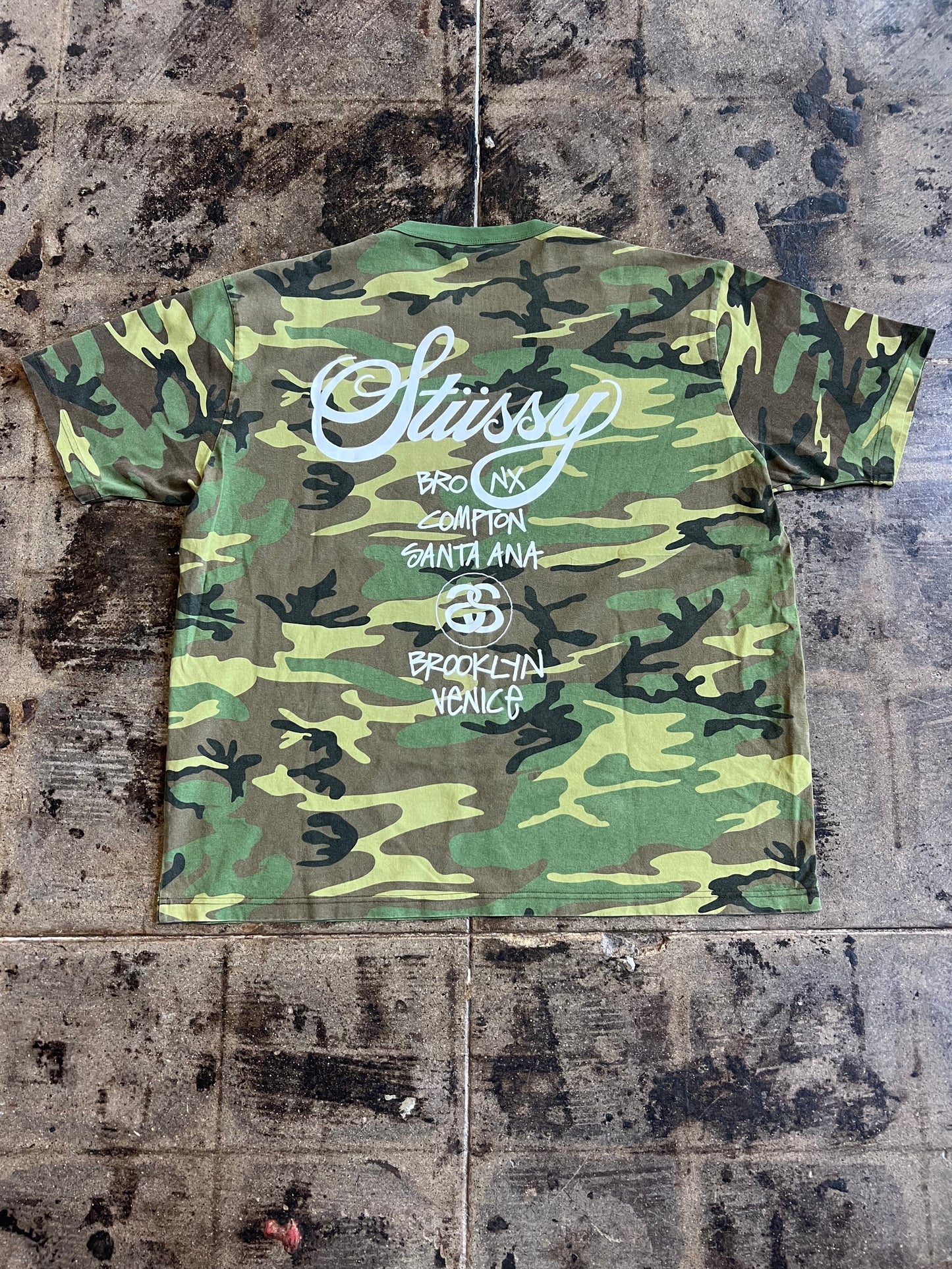 STUSSY CAMO WORLD TOUR TEE