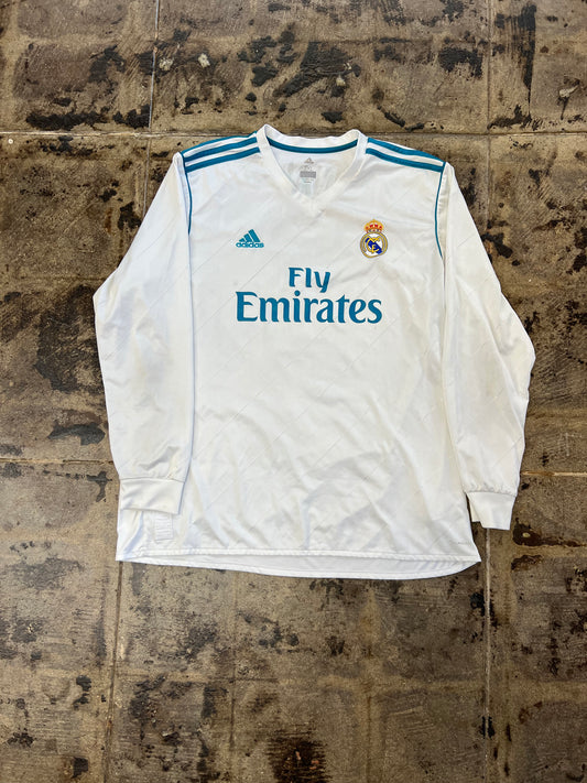 ADIDAS 17/18 REAL MADRID RONALDO HOME LONG SLEEVE JERSEY