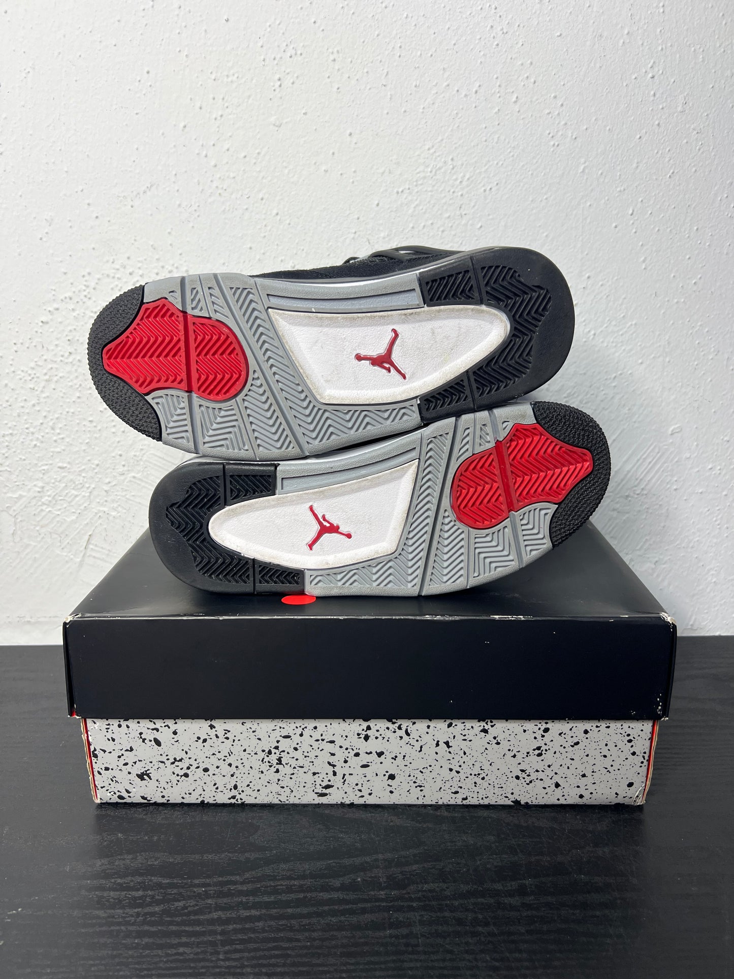 JORDAN 4 BLACK CANVAS