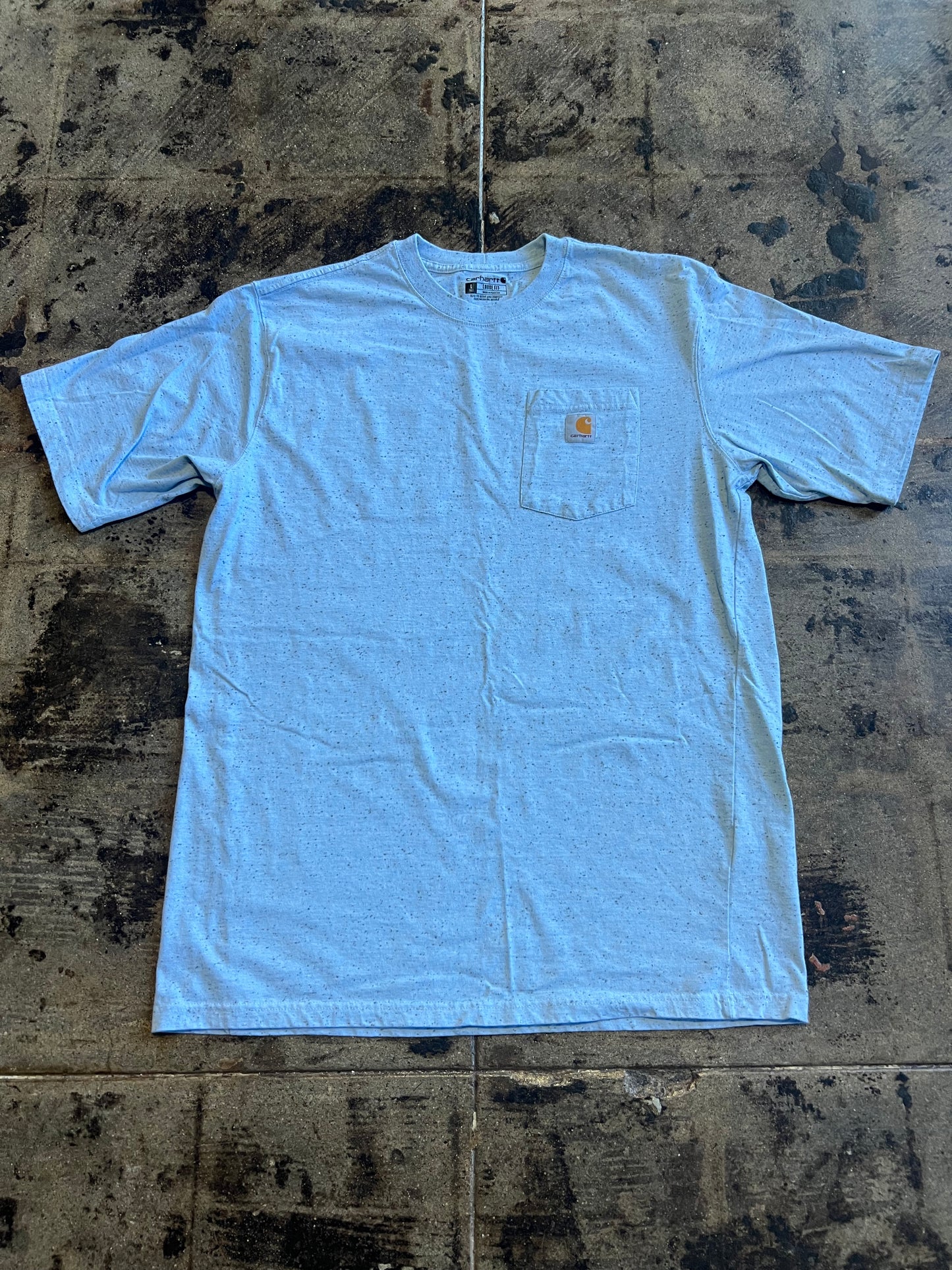 BLUE CARHARTT POCKET TEE