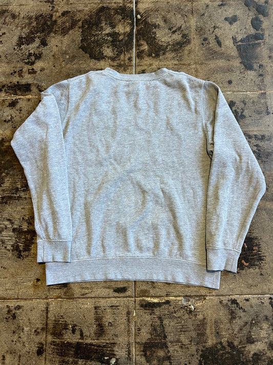 GREY STUSSY CREWNECK