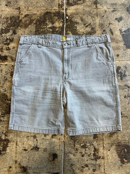 GREY CARHARTT JORTS