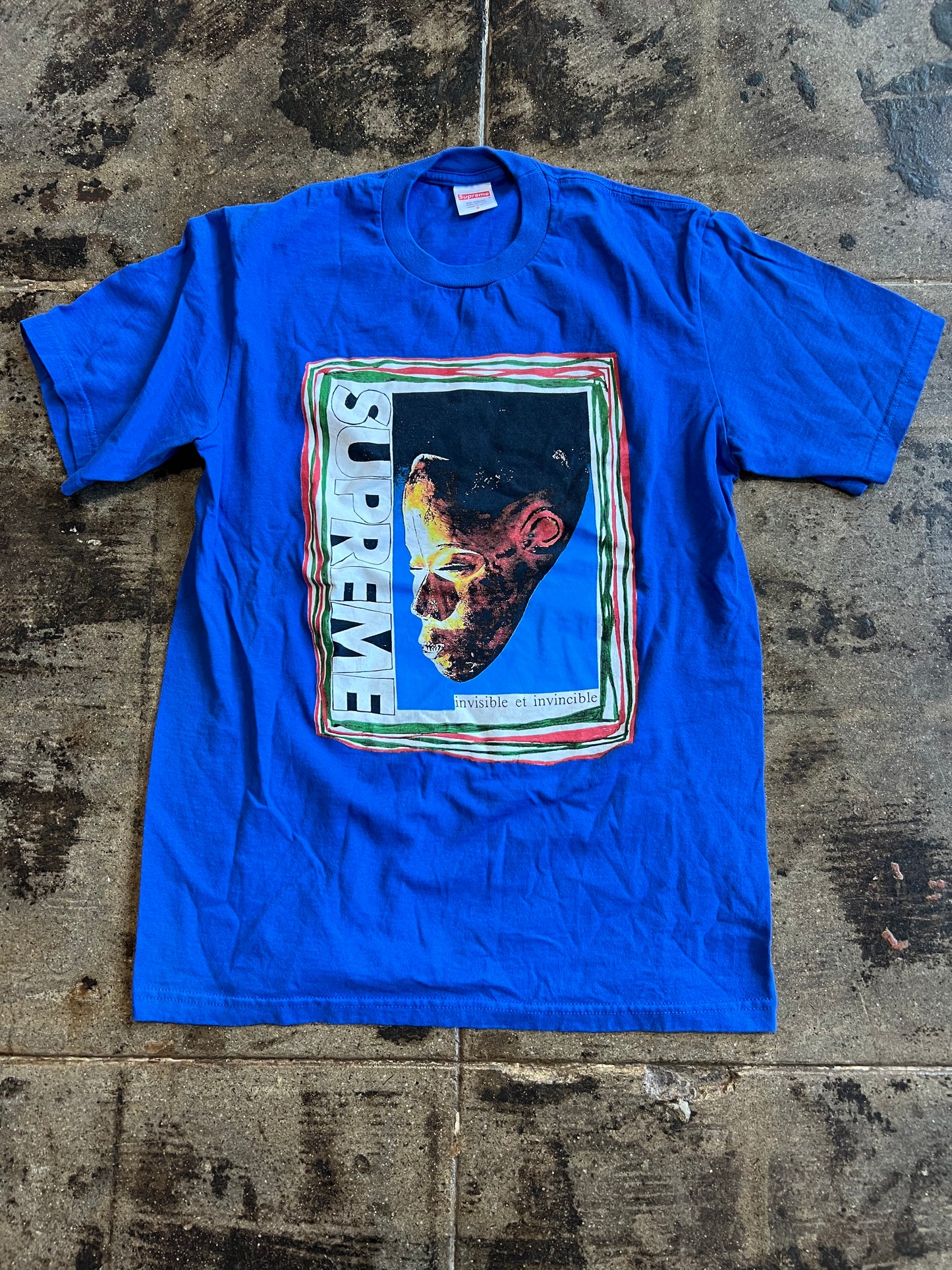SUPREME MASK TEE BLUE