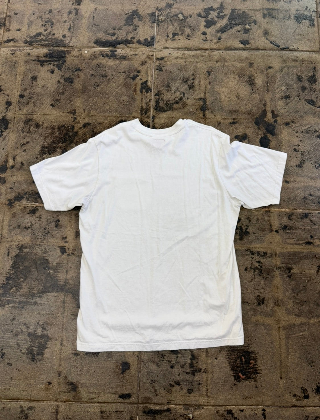 SUPREME EMBROIDERED POCKET WHITE TEE