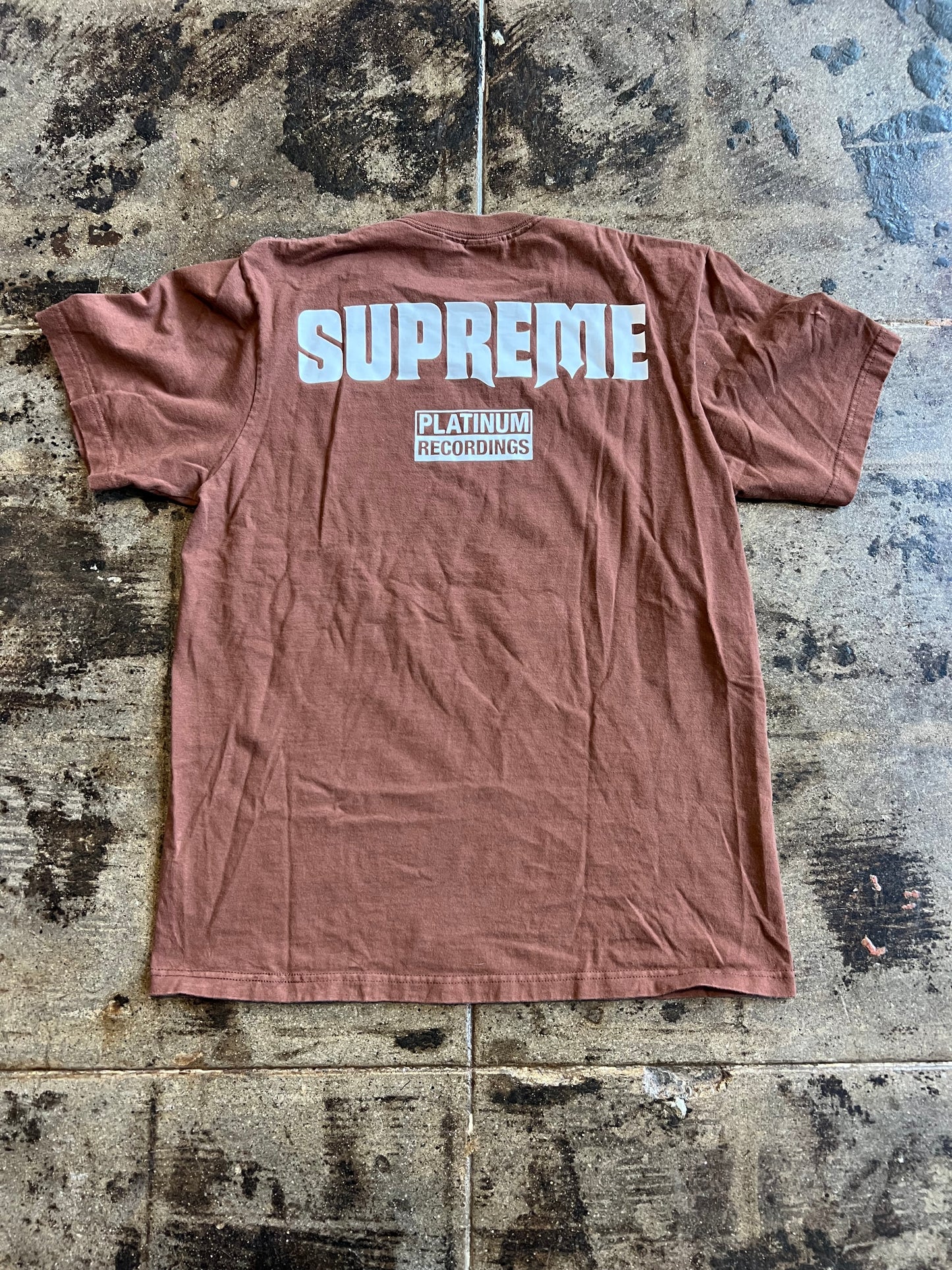 SUPREME STILL TALKING TEE BROWN