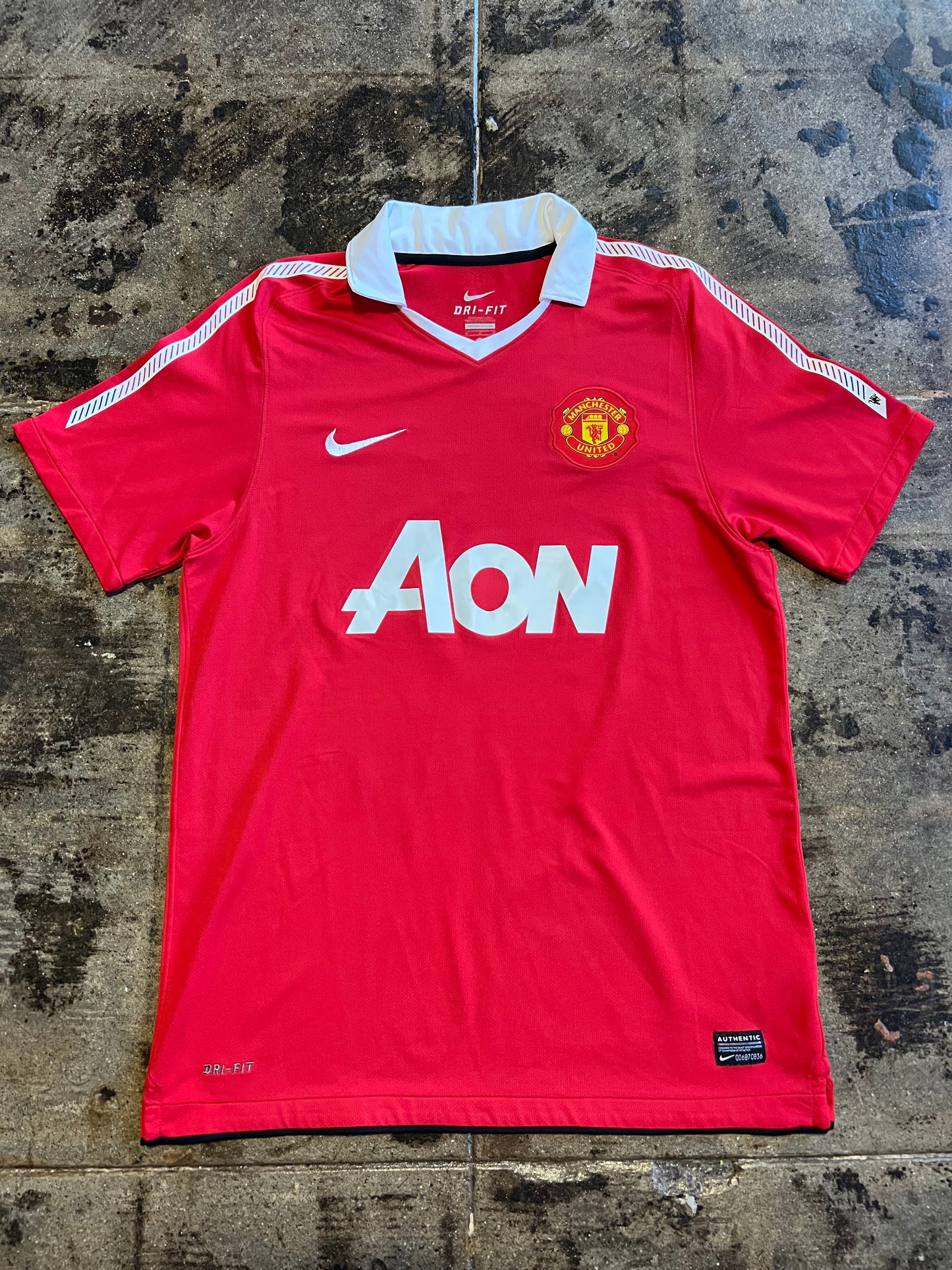 NIKE 10-11' MANCHESTER UNITED ROONEY HOME JERSEY