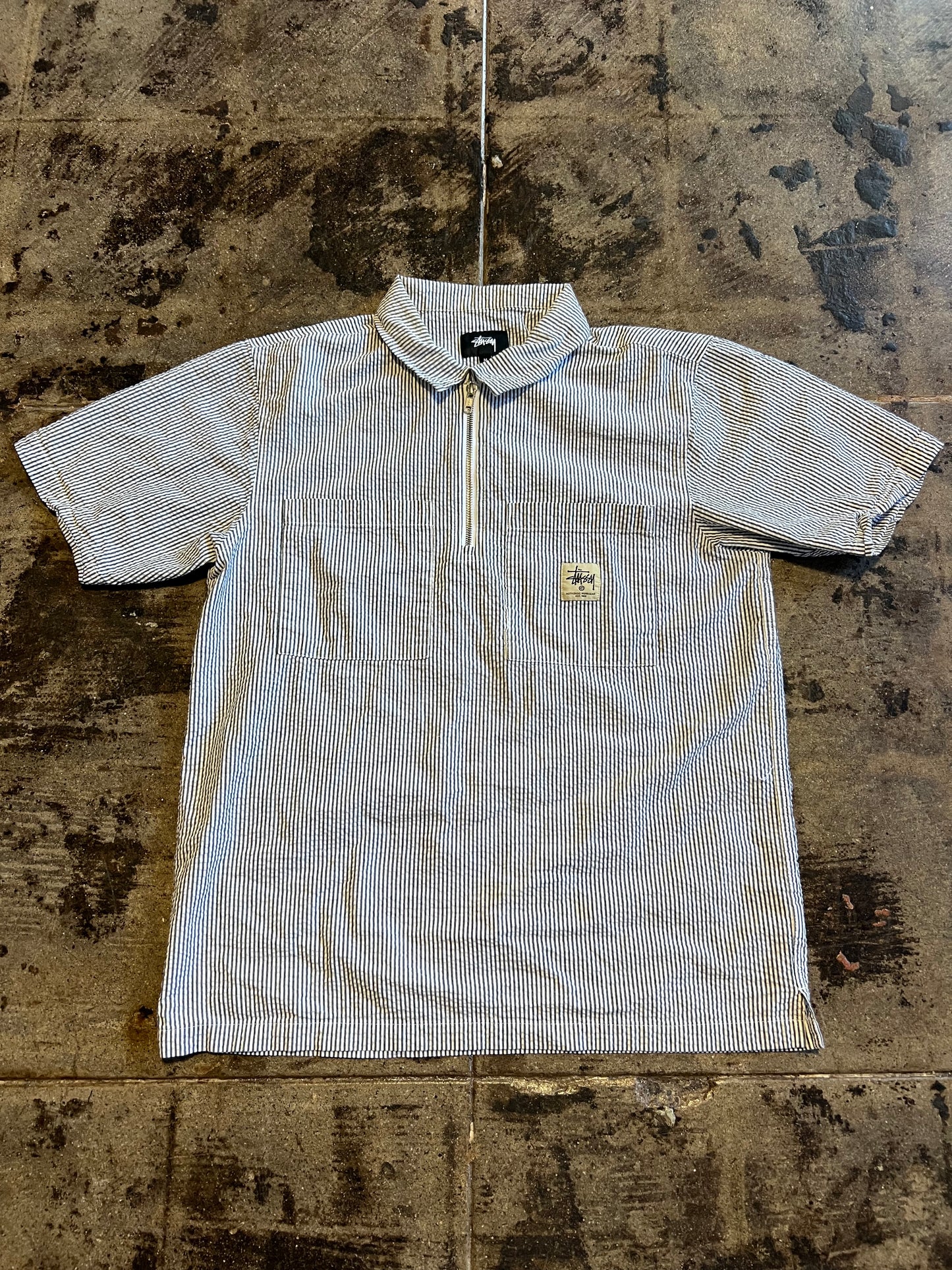 STUSSY QUATER PLAID FLANNEL