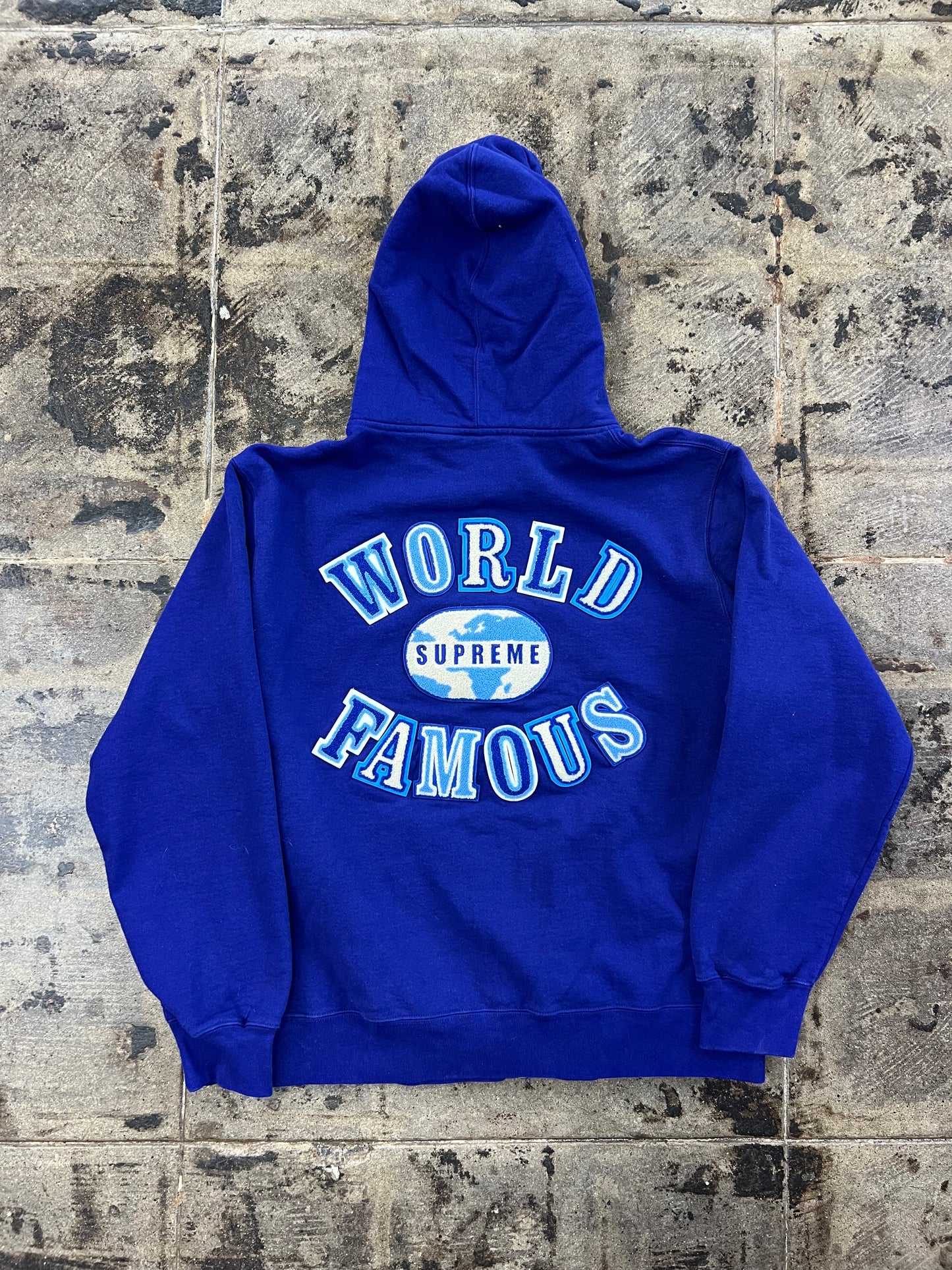 SUPREME WOLRD FAMOUS ZIP UP HOODED SWEATSHIRT
