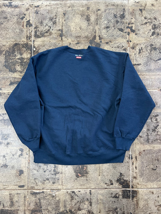NAVY BLUE SUPREME AERIAL CREWNECK