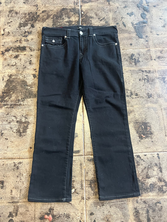 BLACK TRUE RELIGION JEANS
