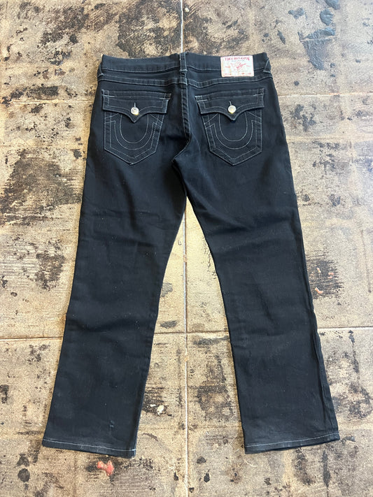 BLACK TRUE RELIGION JEANS