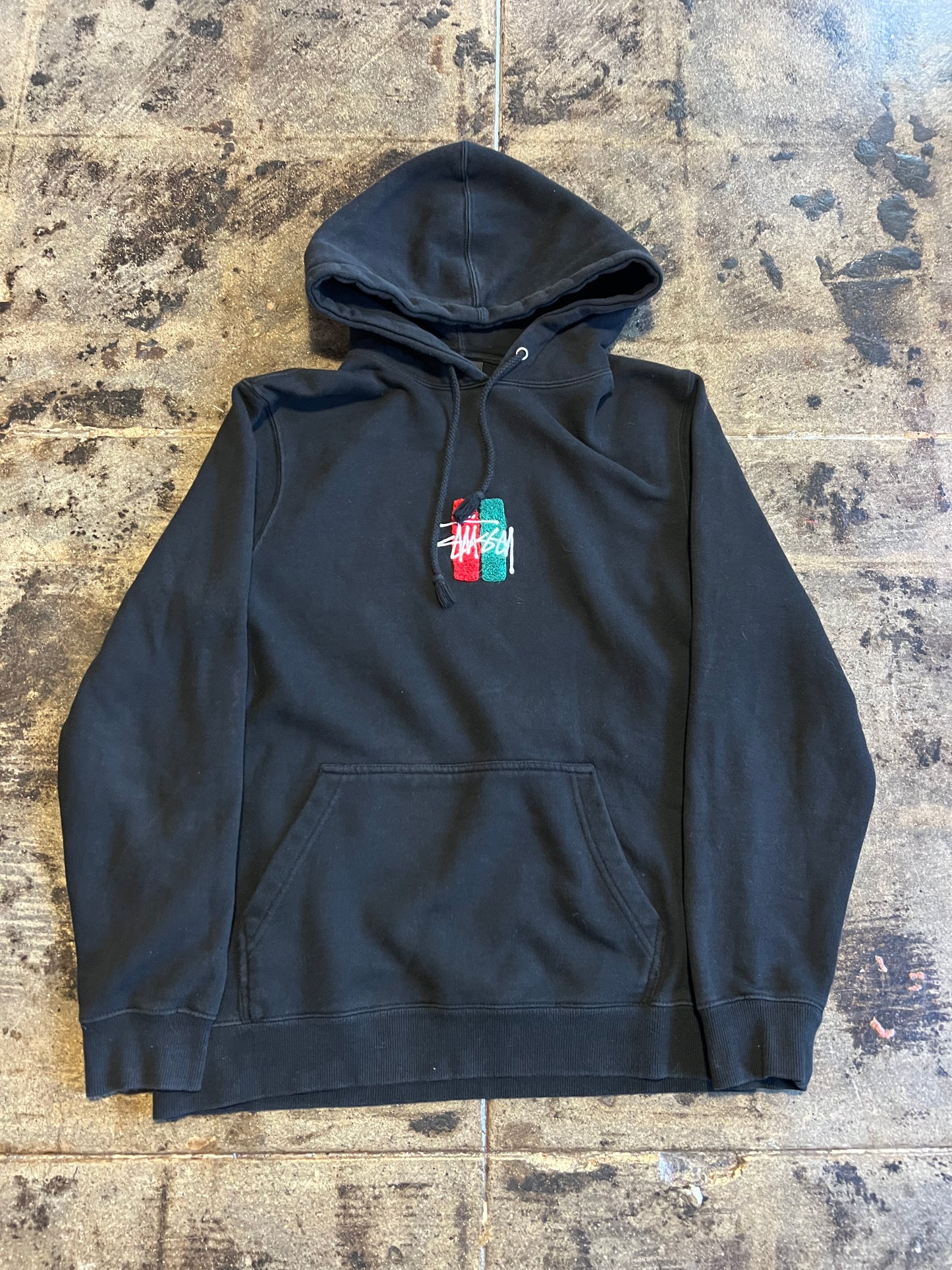 STUSSY BARS LOGO PULLOVER HOODIE