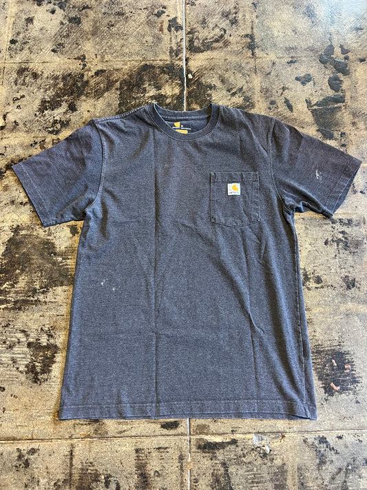 GREY CARHARTT POCKET TEE