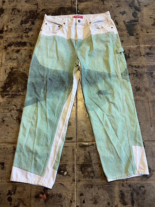 SUPREME DAMIAN HIRST PAINTER JEAN