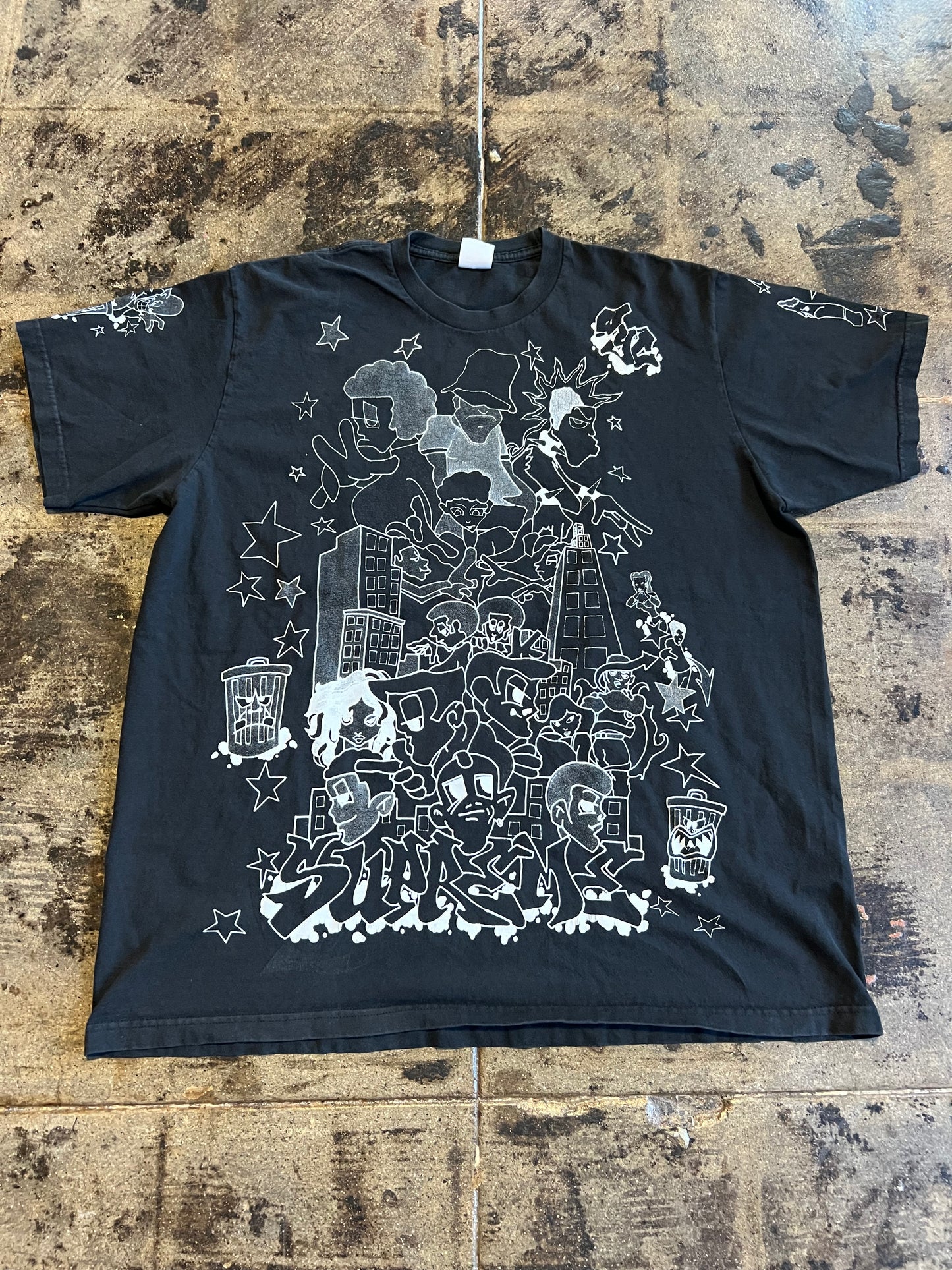 SUPREME DOWNTOWN BLACK TEE