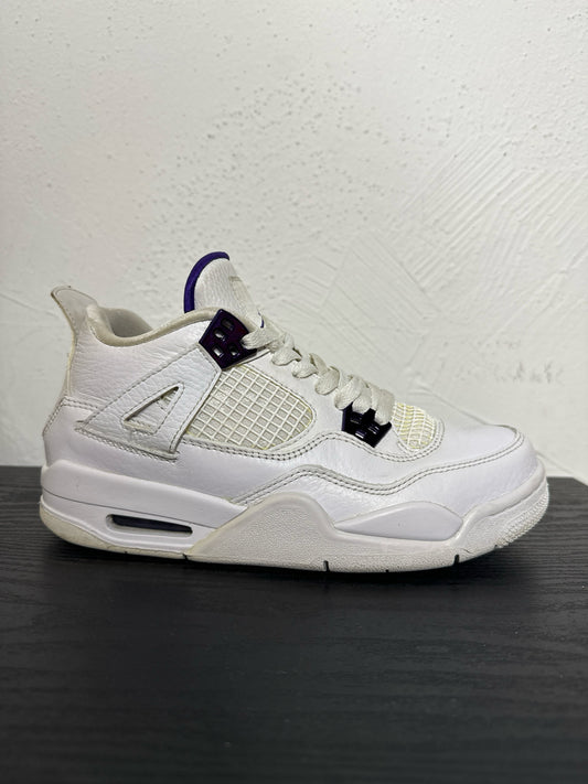 JORDAN 4 METALLIC PURPLE (USED NO BOX) SIZE: 5.5Y(7W)