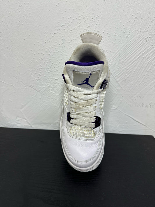 JORDAN 4 METALLIC PURPLE (USED NO BOX) SIZE: 5.5Y(7W)