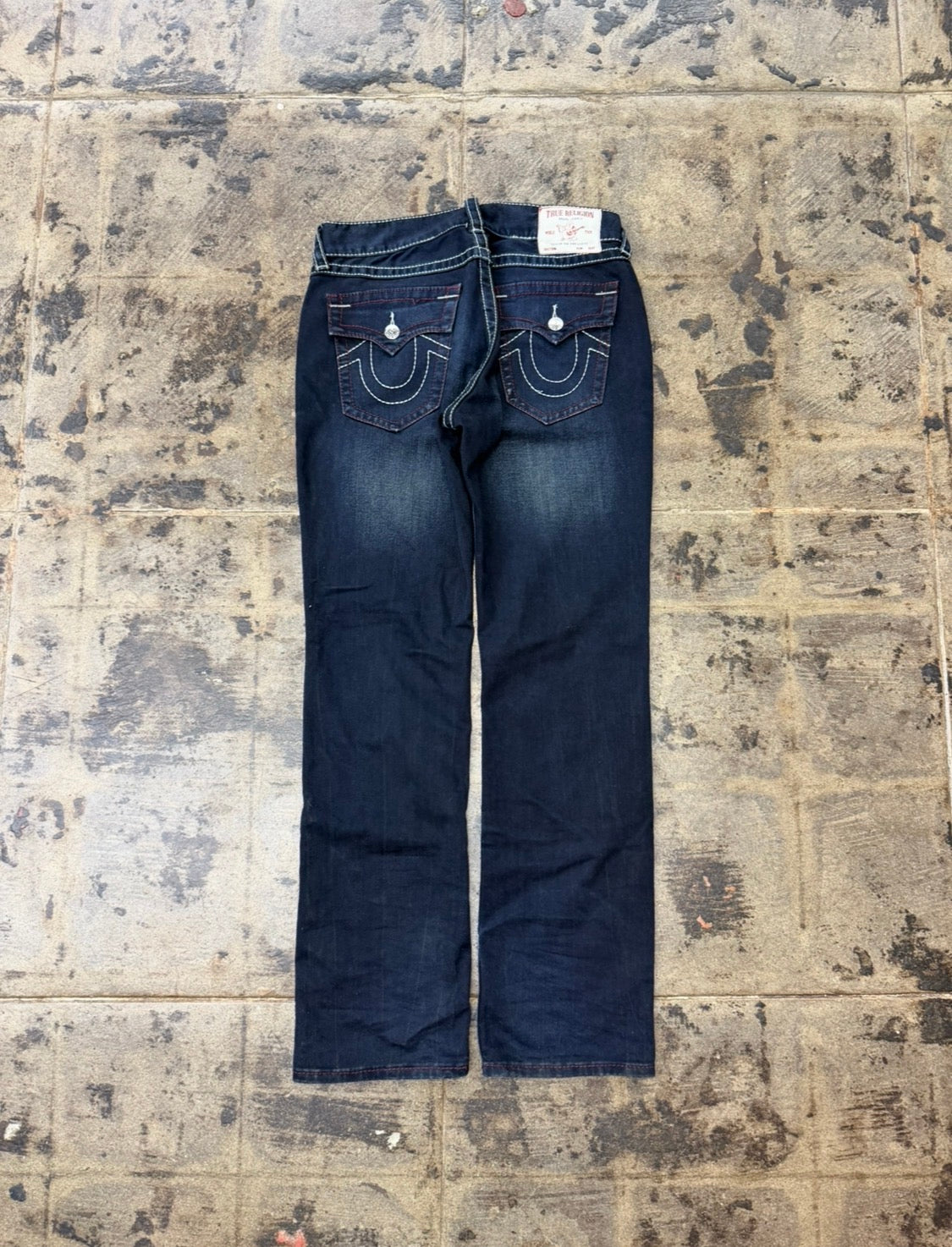 TRUE RELIGION DARK BLUE RELAXED STRAIGHT