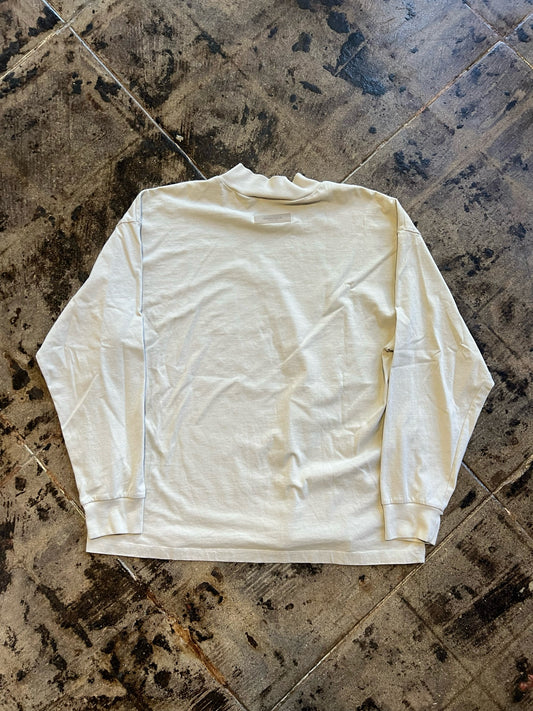 TAN ESSENTIALS FEAR OF GOD LONG SLEEVE SZ: S